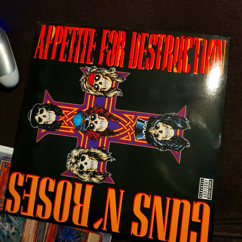Limited edition guns & roses red vinyl record